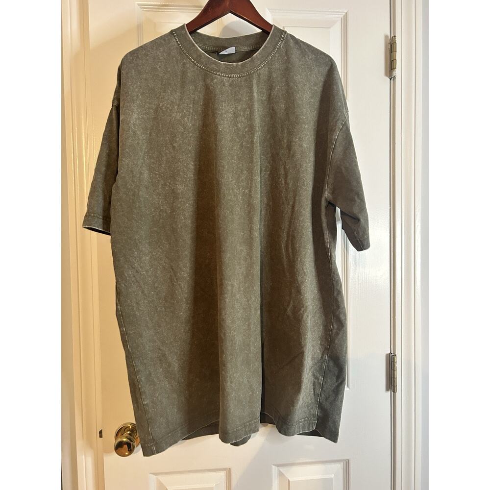 Concept Collective Washed Olive Oversized Tee | Streetwear 3XL